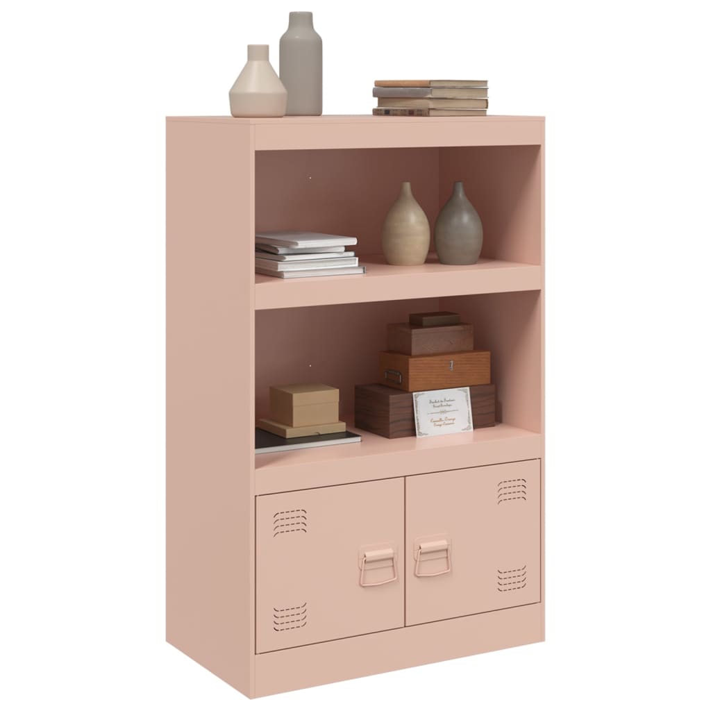 Skjenk rosa 67x39x107 cm stål
