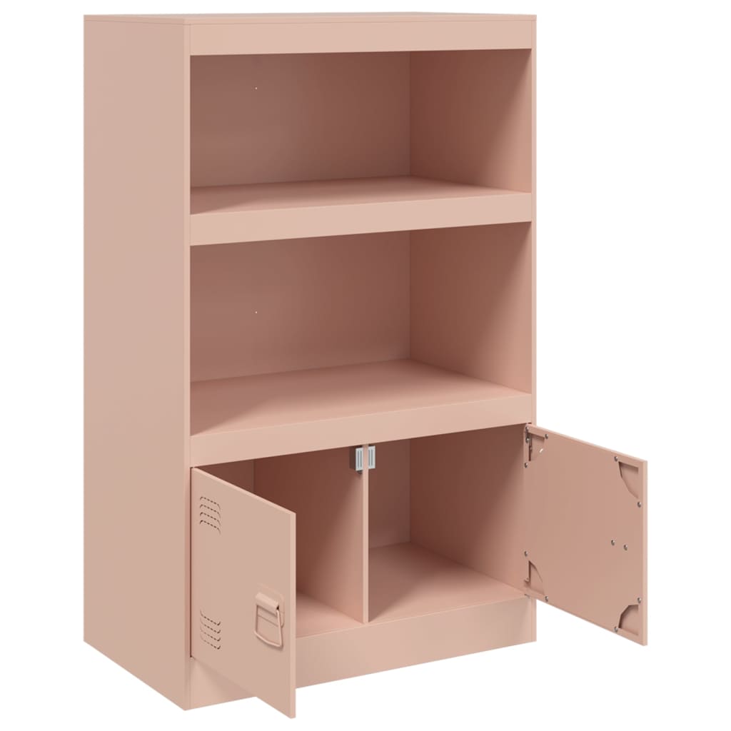 Skjenk rosa 67x39x107 cm stål