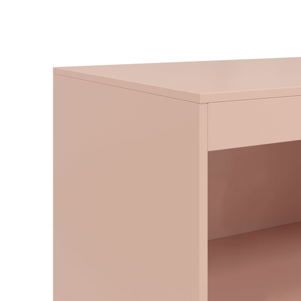 Skjenk rosa 67x39x107 cm stål