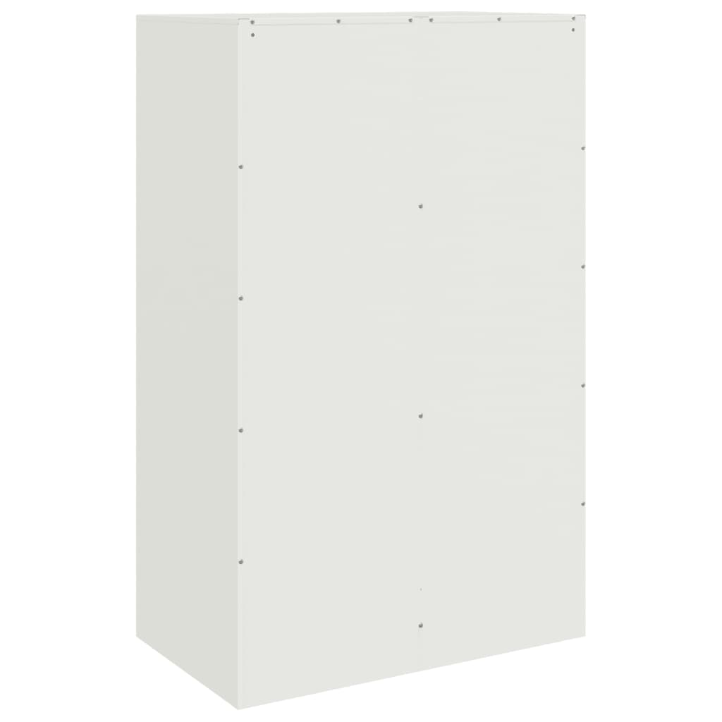 Skjenk hvit 67x39x107 cm stål
