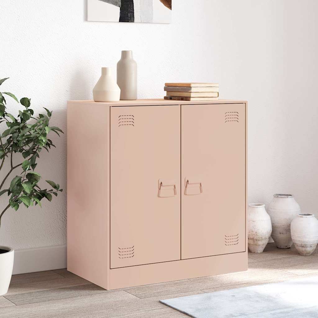 Skjenk rosa 67x39x73 cm stål