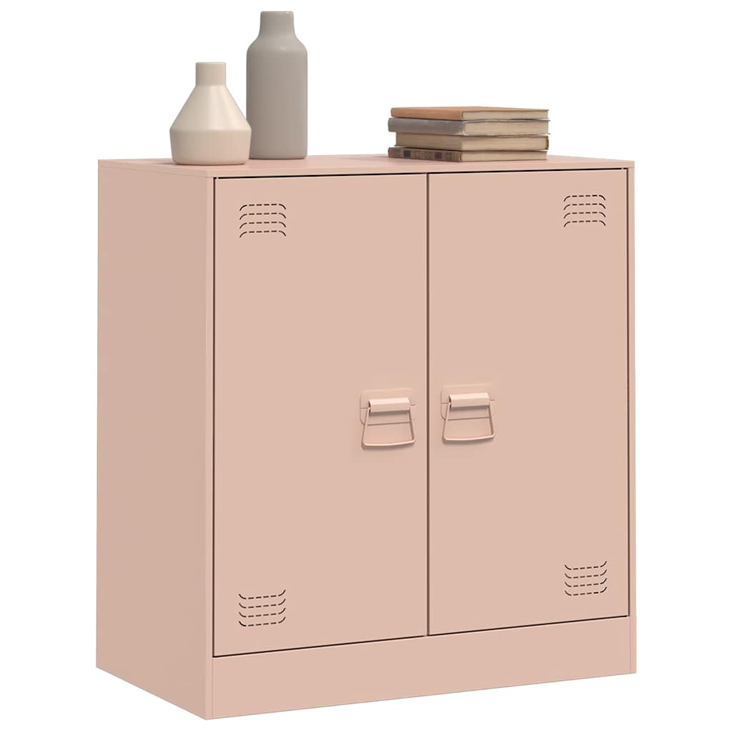 Skjenk rosa 67x39x73 cm stål