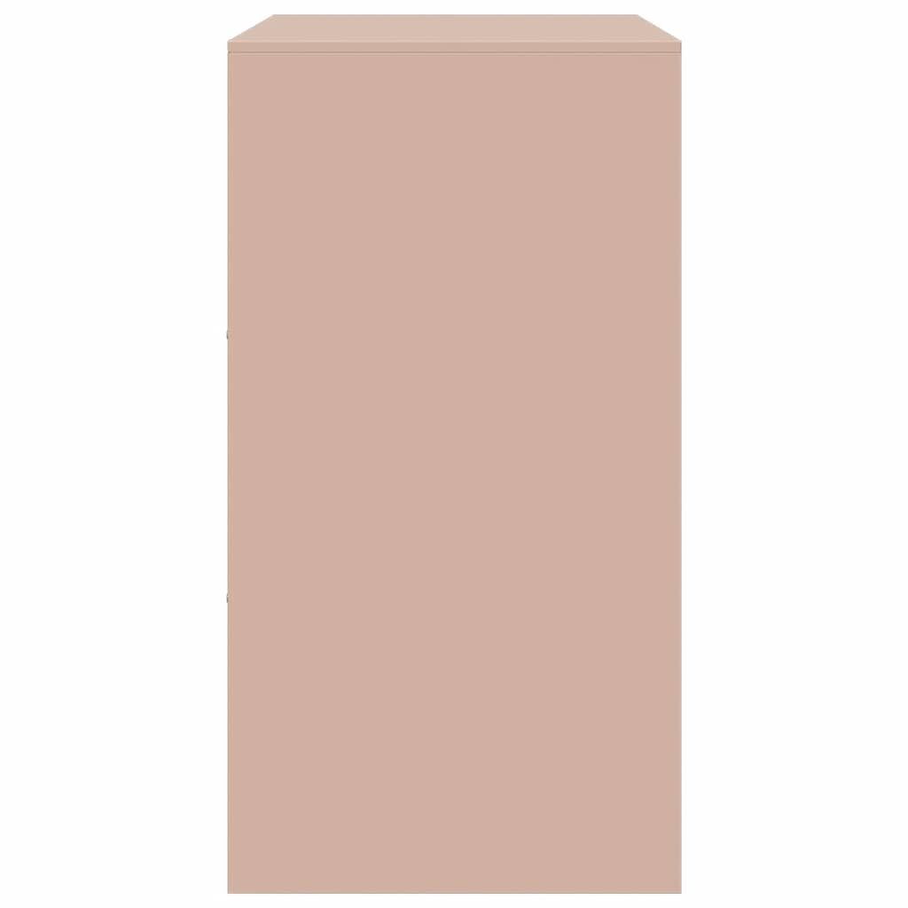 Skjenk rosa 67x39x73 cm stål