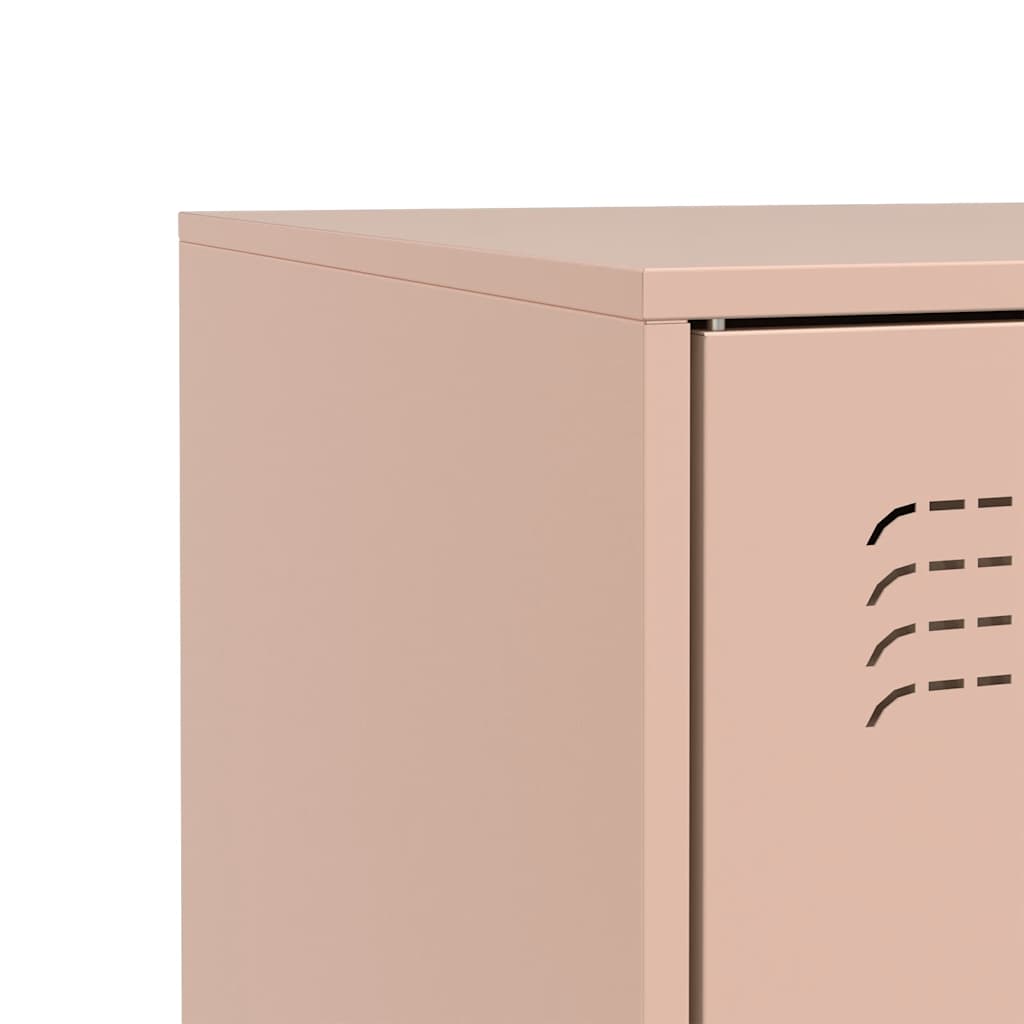 Skjenk rosa 67x39x73 cm stål