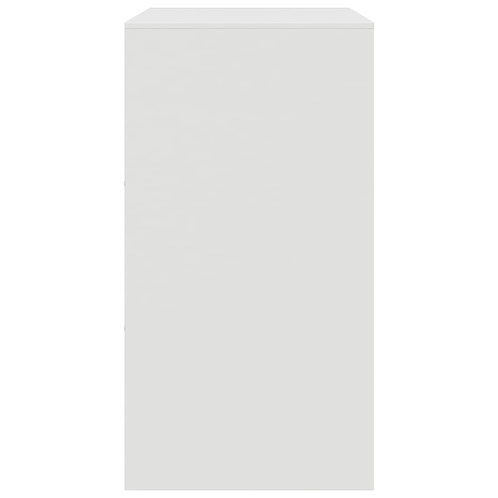 Skjenk hvit 67x39x73 cm stål