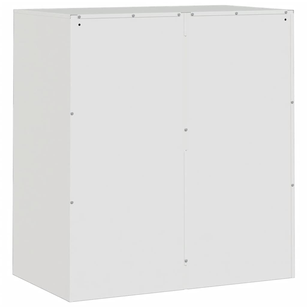 Skjenk hvit 67x39x73 cm stål