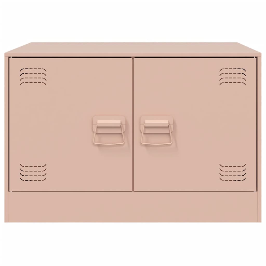 Salongbord rosa 67x50x44 cm stål
