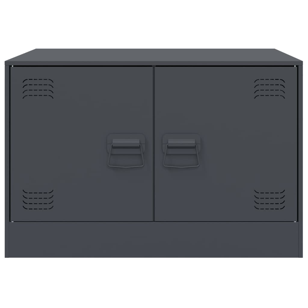 Salongbord antrasitt 67x50x44 cm stål