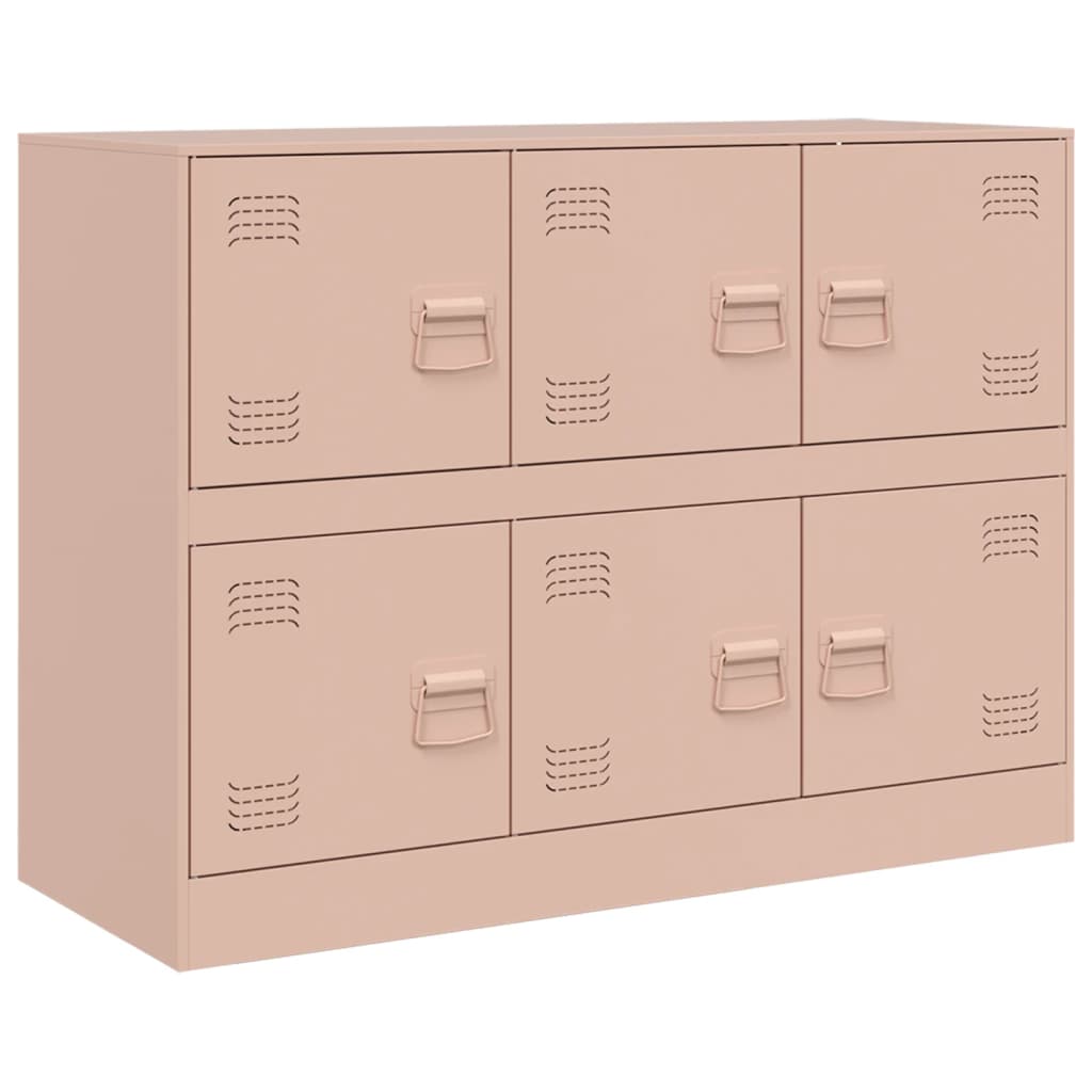 Skjenk rosa 99x39x73 cm stål