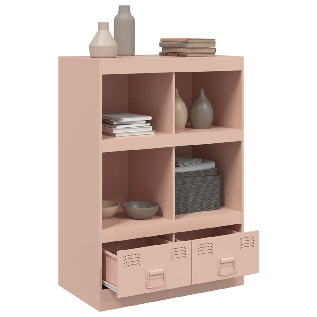 Highboard rosa 67x39x95 cm stål