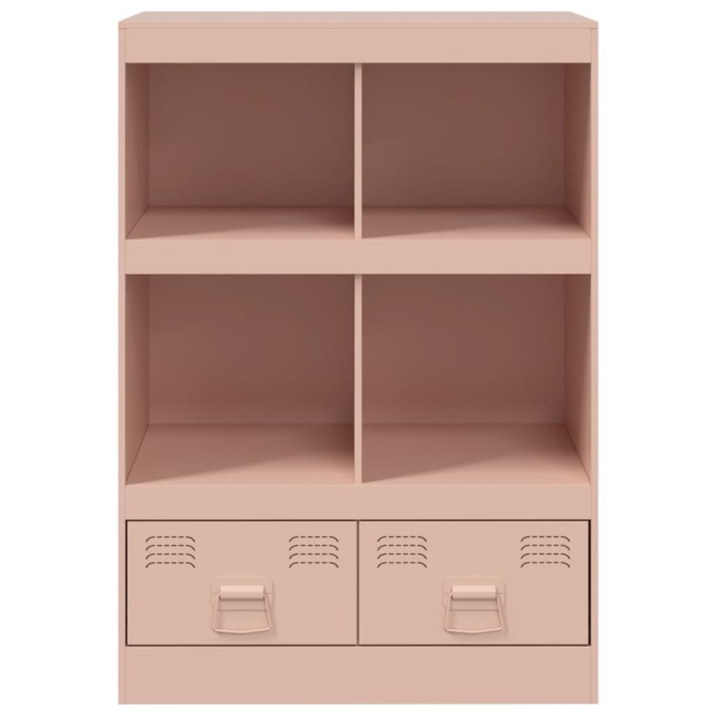 Highboard rosa 67x39x95 cm stål