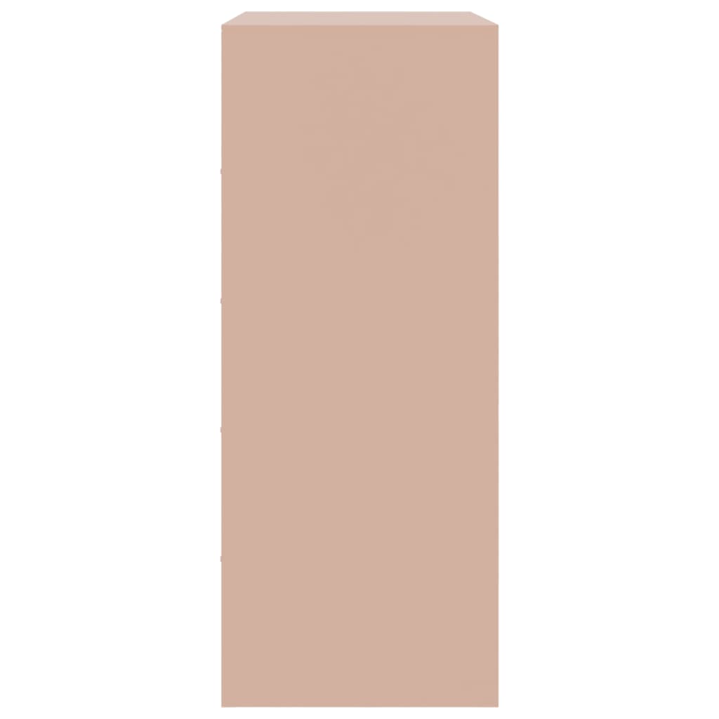 Highboard rosa 67x39x95 cm stål