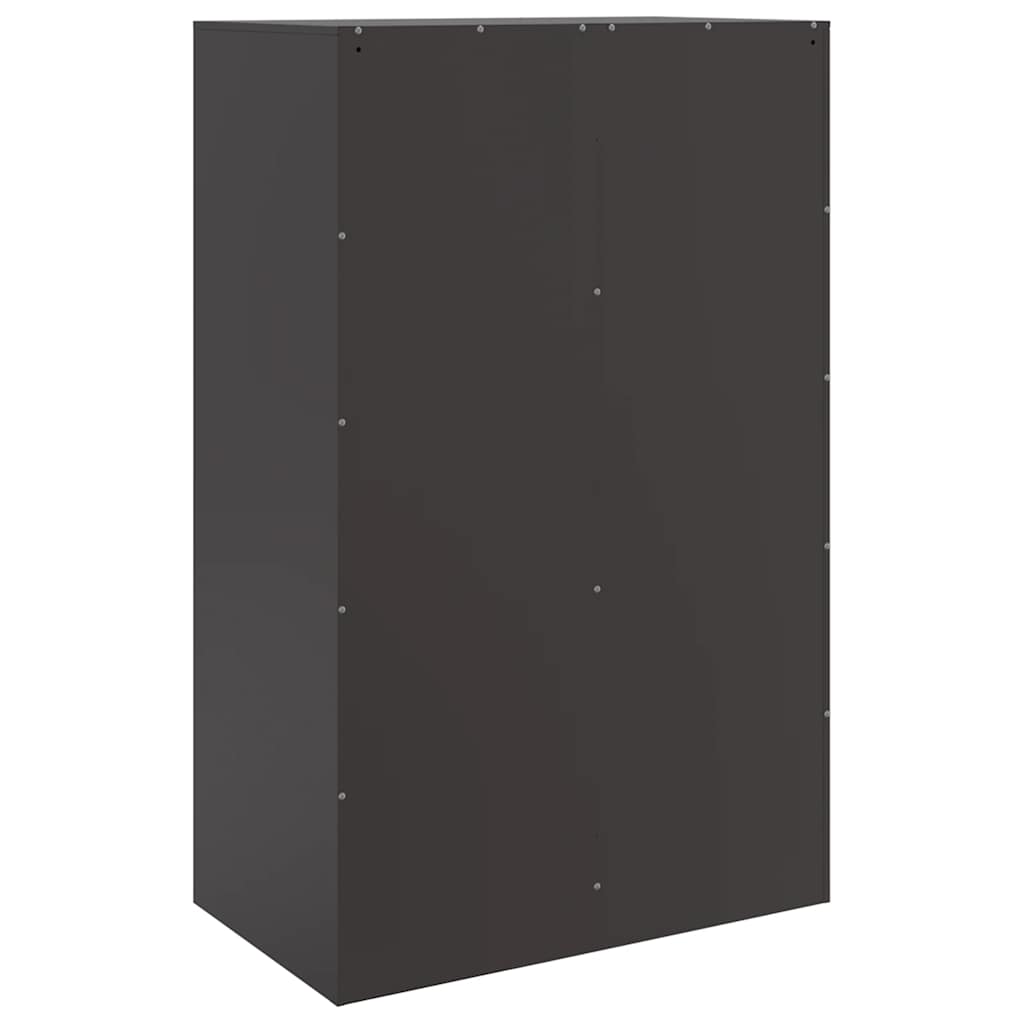 Highboard svart 67x39x95 cm stål vidaXL