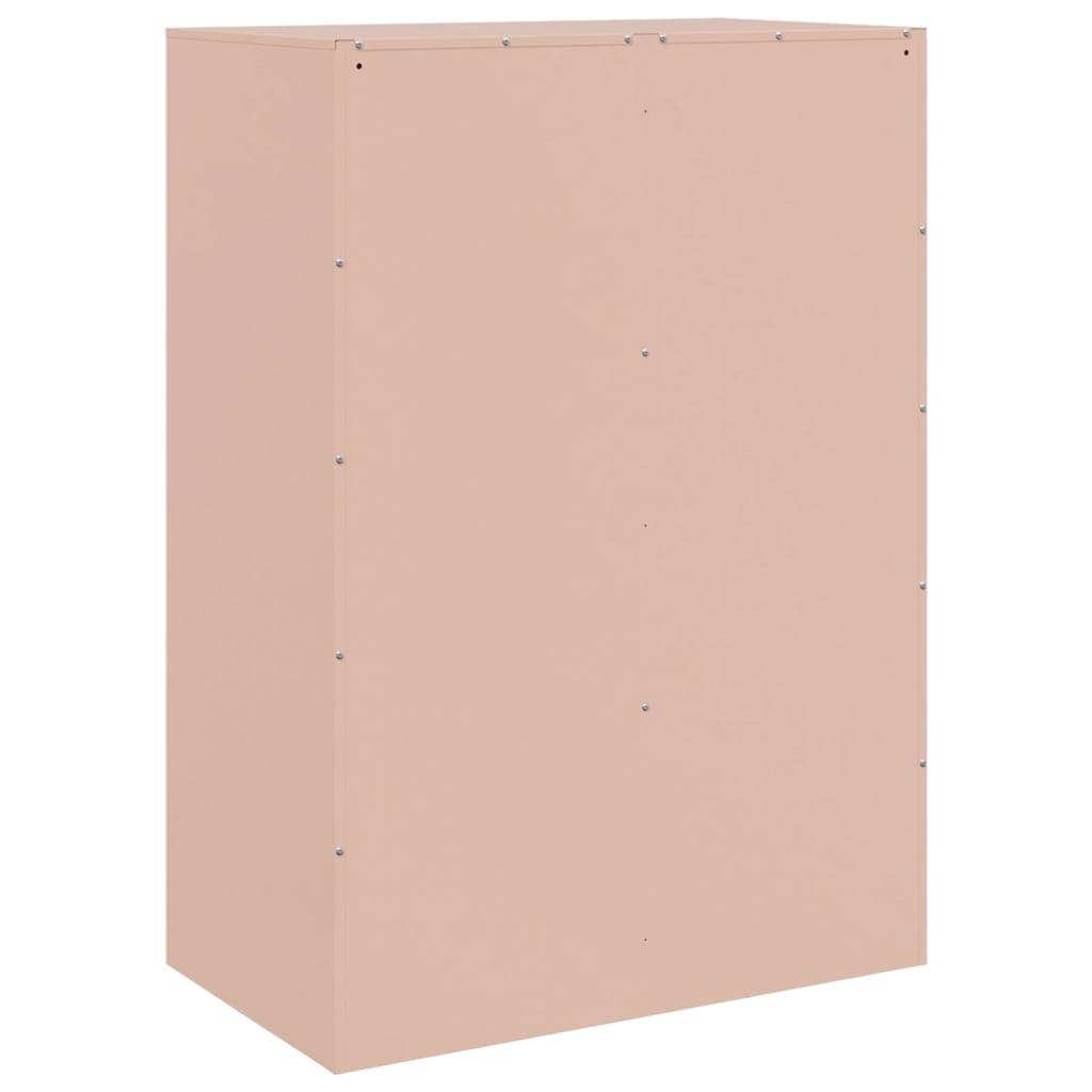 Highboard rosa 67x39x95 cm stål vidaXL