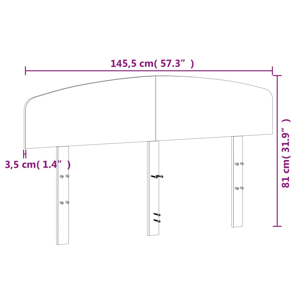 Hodegavl voksbrun 140 cm heltre furu