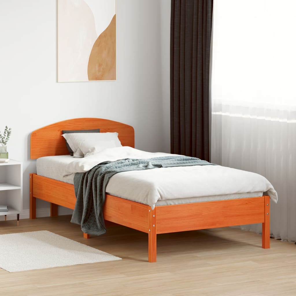 Hodegavl voksbrun 100 cm heltre furu