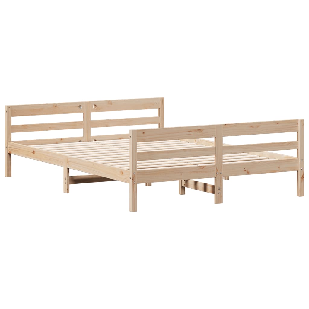 Sengeramme uten madrass 140x200 cm heltre furu