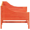 Seng med madrass voksbrun 90x200 cm heltre furu
