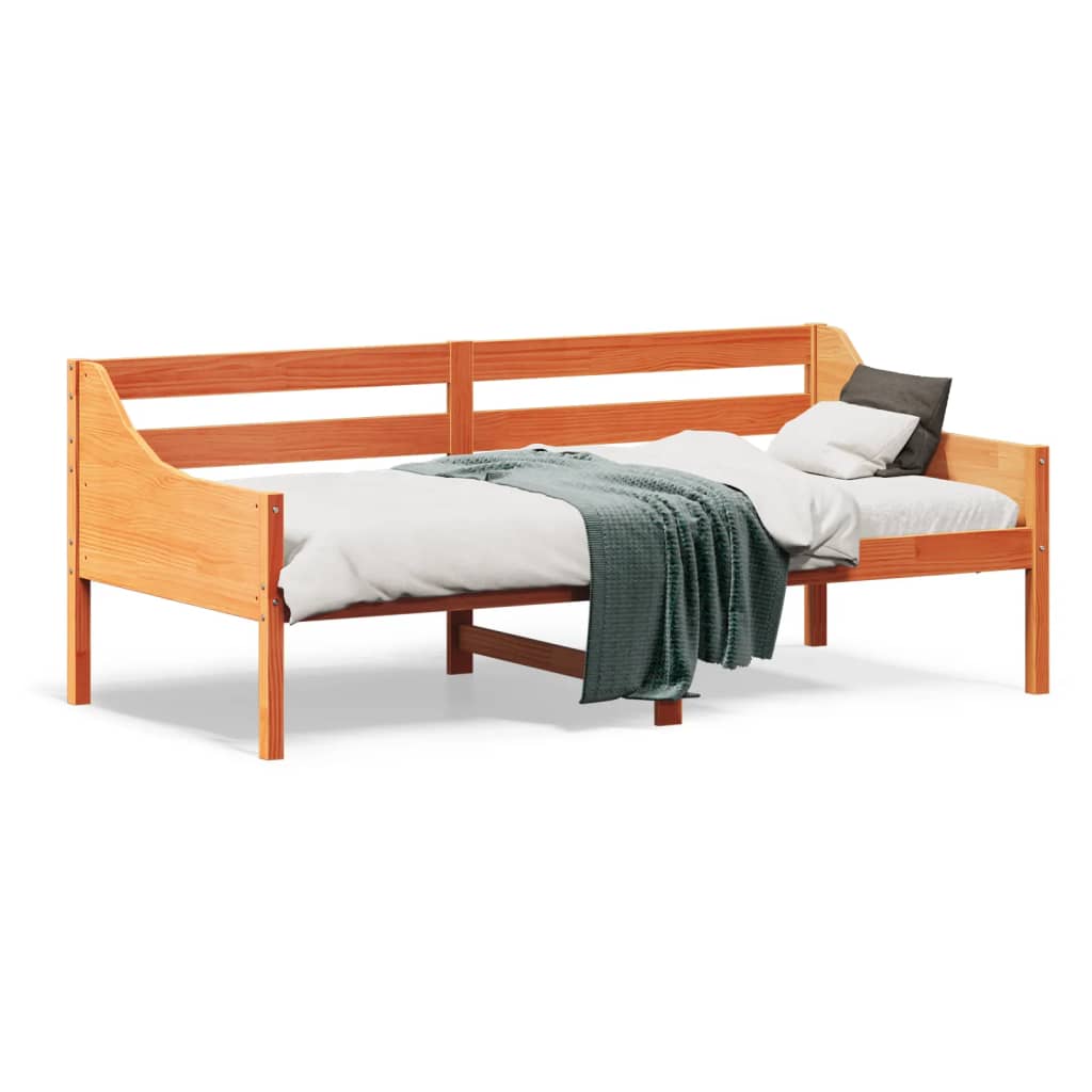 Dagseng uten madrass voksbrun 90x190 cm heltre furu