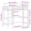 Køyeseng med skrivebord hvit 80x200 cm heltre furu