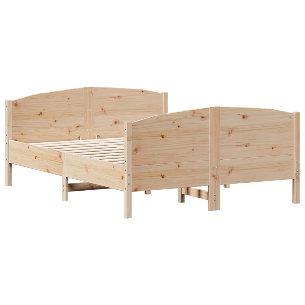 Sengeramme uten madrass 140x190 cm heltre furu