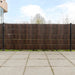 Balkongskjerm 10 stk brun og svart 255x19 cm polyrotting