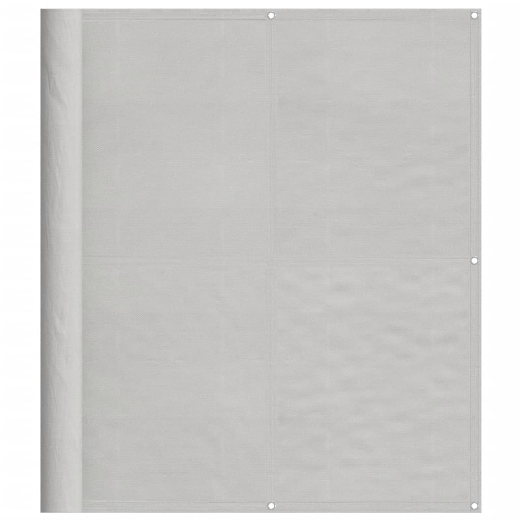 Balkongskjerm lysegrå 120x600 cm 100% polyester oxford