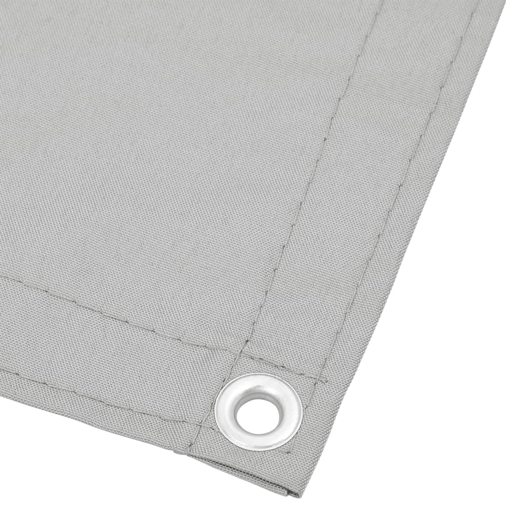 Balkongskjerm lysegrå 120x800 cm 100% polyester oxford