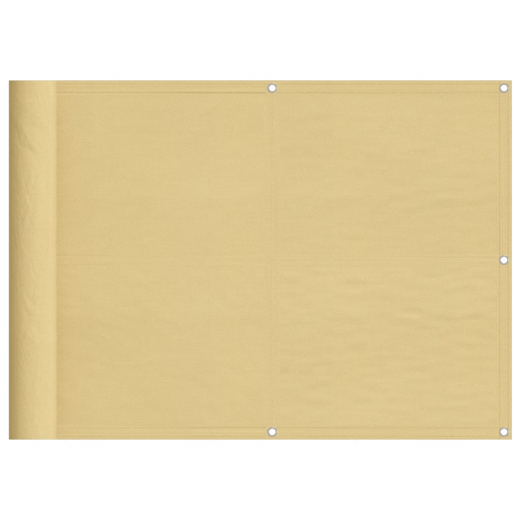 Balkongskjerm sand 75x800 cm 100% polyester oxford