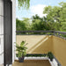 Balkongskjerm sand 75x1000 cm 100% polyester oxford