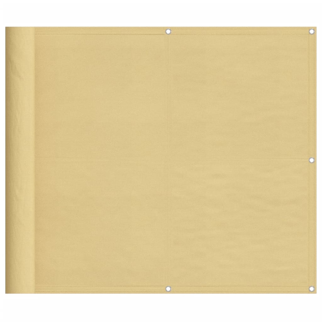 Balkongskjerm sand 90x700 cm 100% polyester oxford