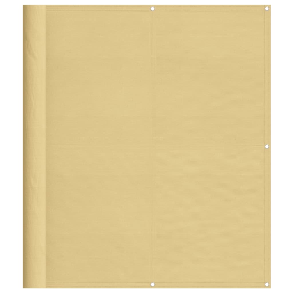 Balkongskjerm sand 120x500 cm 100% polyester oxford
