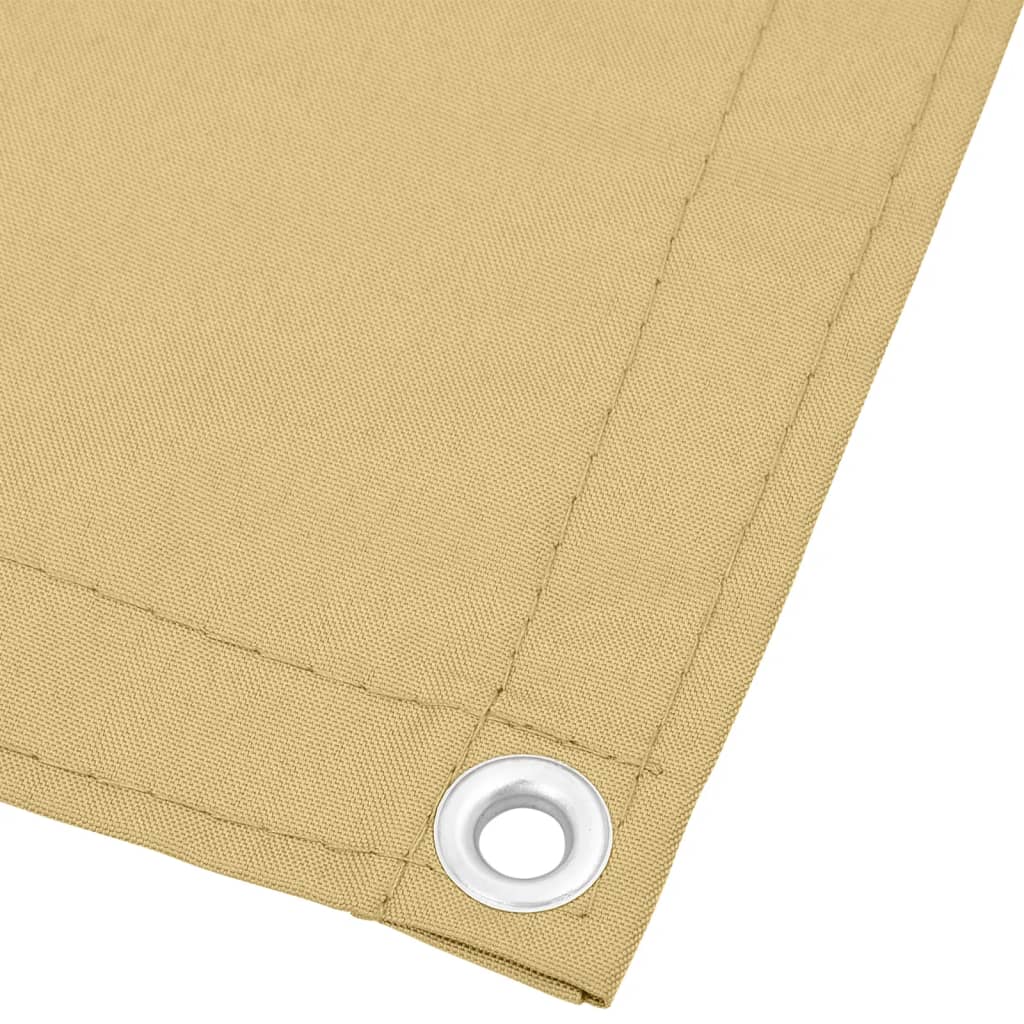 Balkongskjerm sand 120x500 cm 100% polyester oxford