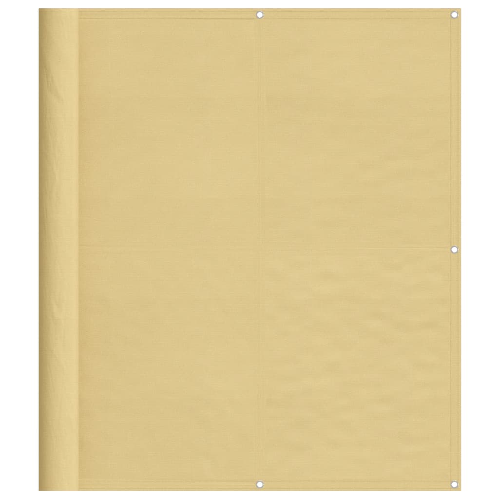 Balkongskjerm sand 120x1000 cm 100% polyester oxford