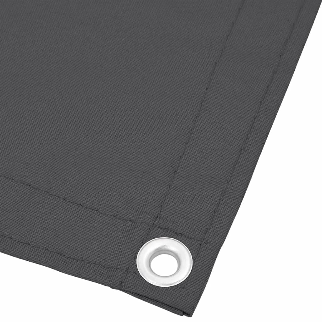 Balkongskjerm antrasitt 75x1000 cm 100% polyester oxford