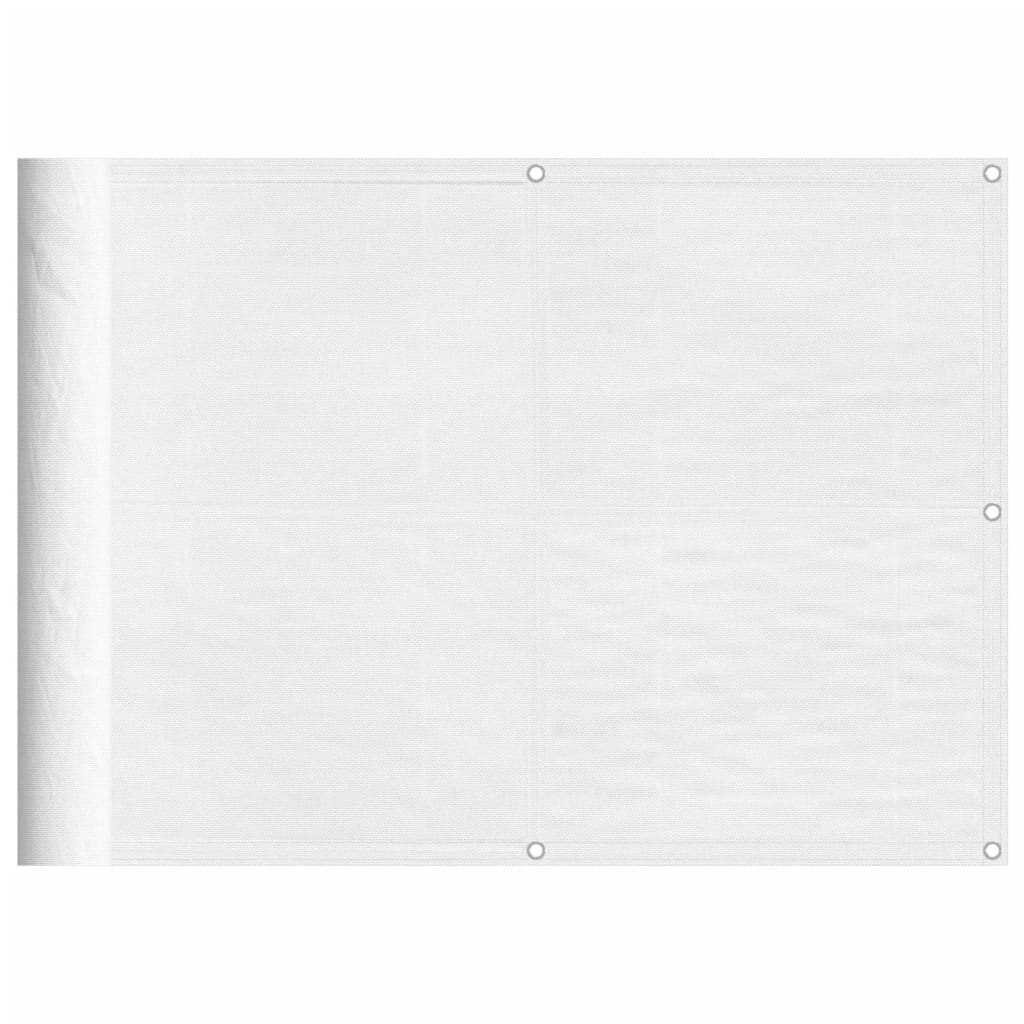 Balkongskjerm hvit 75x800 cm 100% polyester oxford vidaXL