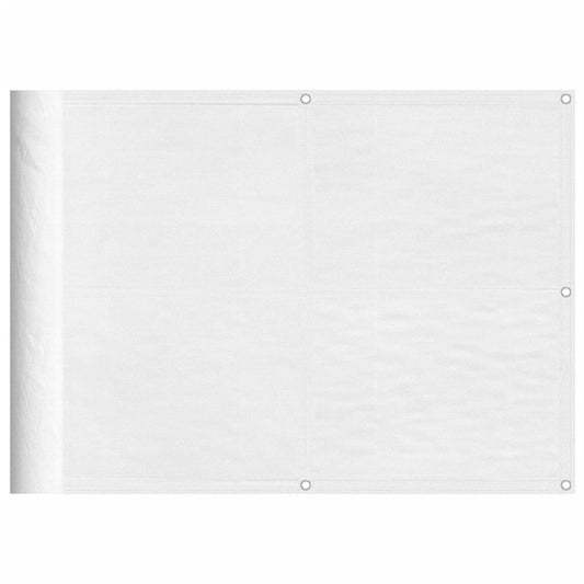 Balkongskjerm hvit 75x800 cm 100% polyester oxford vidaXL