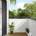 Balkongskjerm hvit 90x800 cm 100% polyester oxford