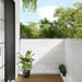 Balkongskjerm hvit 120x700 cm 100% polyester oxford