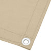 Balkongskjerm beige 120x700 cm 100% polyester oxford