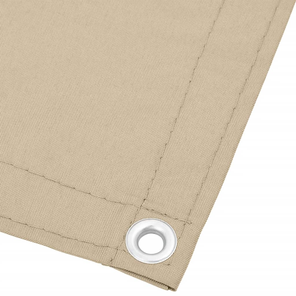 Balkongskjerm beige 120x800 cm 100% polyester oxford vidaXL