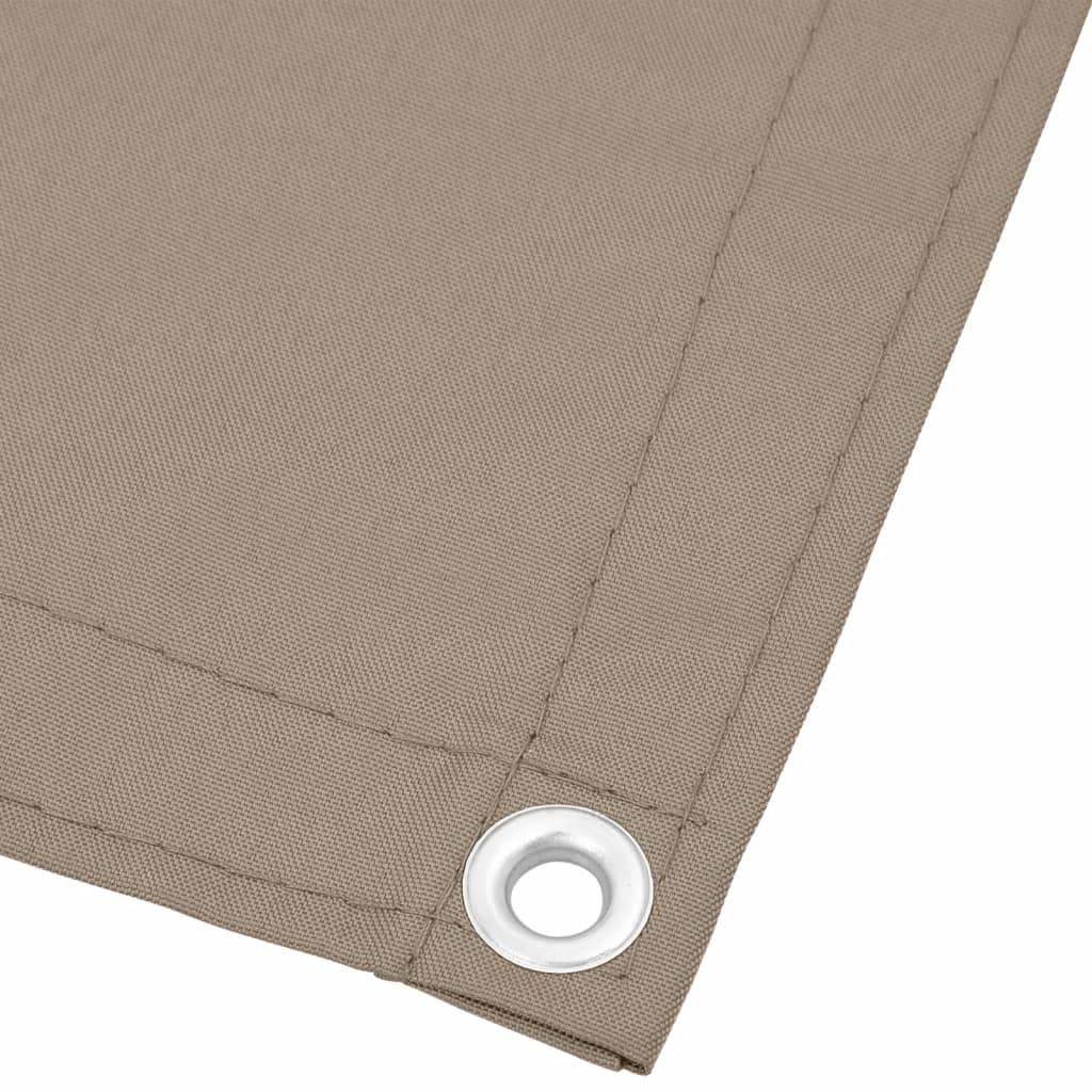 Balkongskjerm gråbrun 120x1000 cm 100% polyester oxford