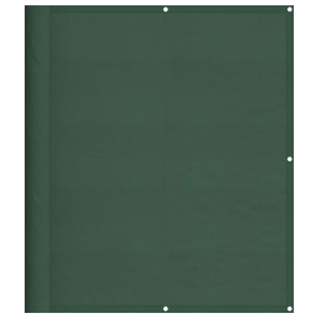 Balkongskjerm mørkegrønn 120x700 cm 100% polyester oxford
