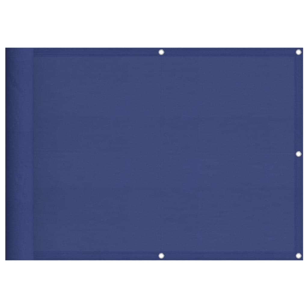 Balkongskjerm blå 75x700 cm 100% polyester oxford