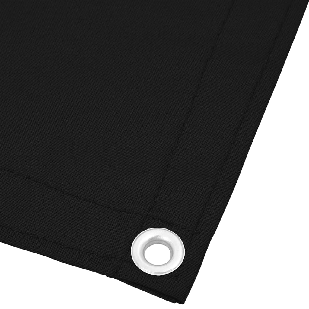 Balkongskjerm svart 75x800 cm 100% polyester oxford