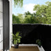 Balkongskjerm svart 120x800 cm 100% polyester oxford