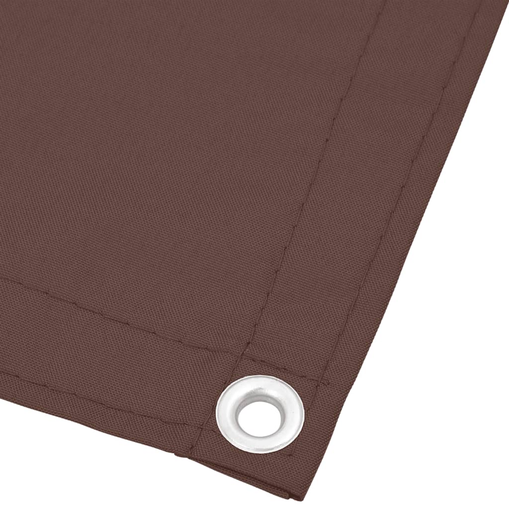 Balkongskjerm brun 75x800 cm 100% polyester oxford
