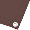 Balkongskjerm brun 75x1000 cm 100% polyester oxford