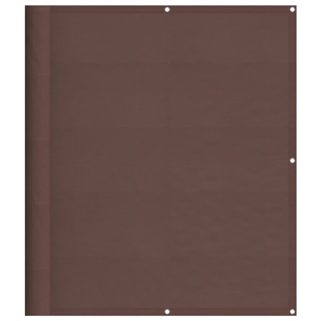 Balkongskjerm brun 120x700 cm 100% polyester oxford
