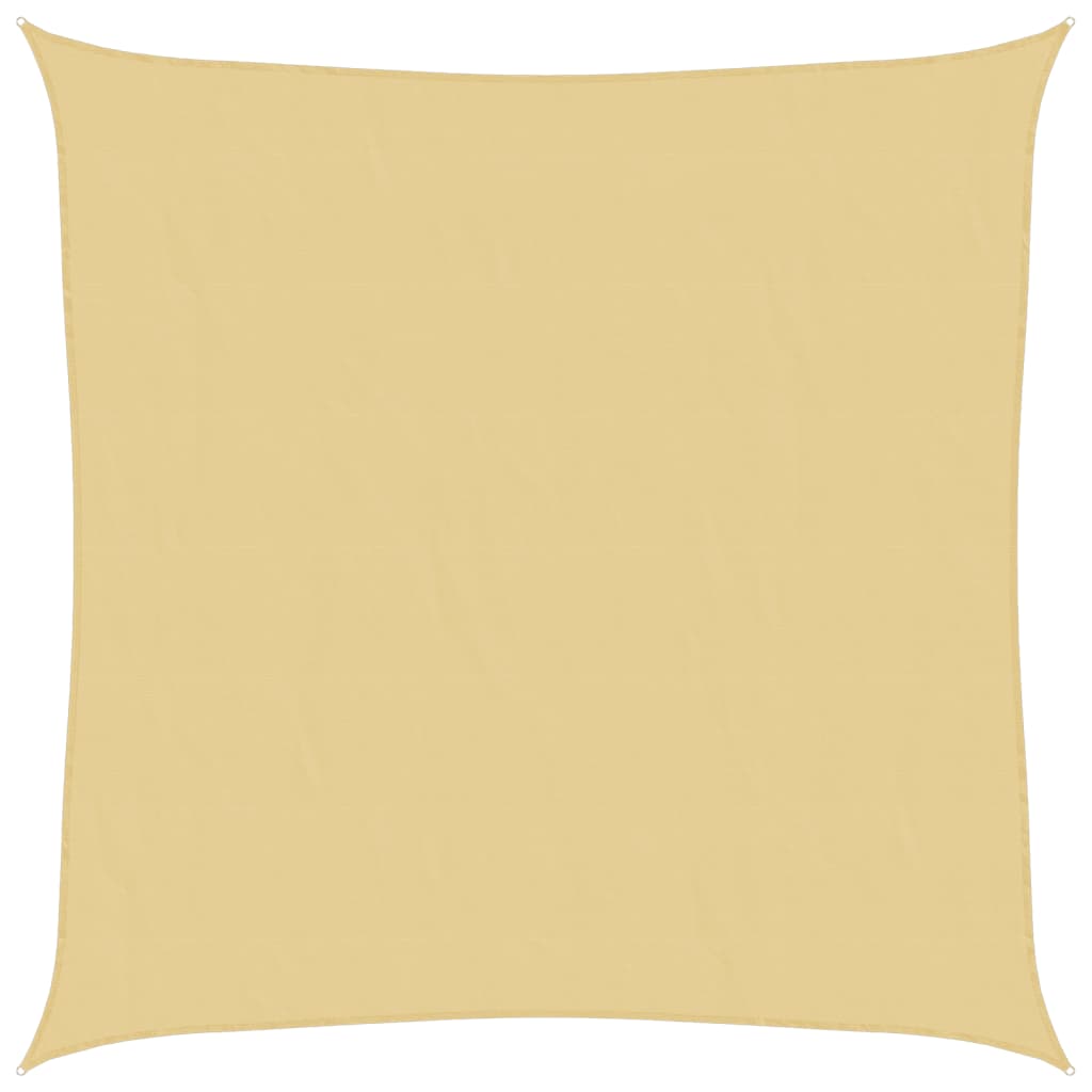 Solseil sand 4x4 m 100% polyester oxford